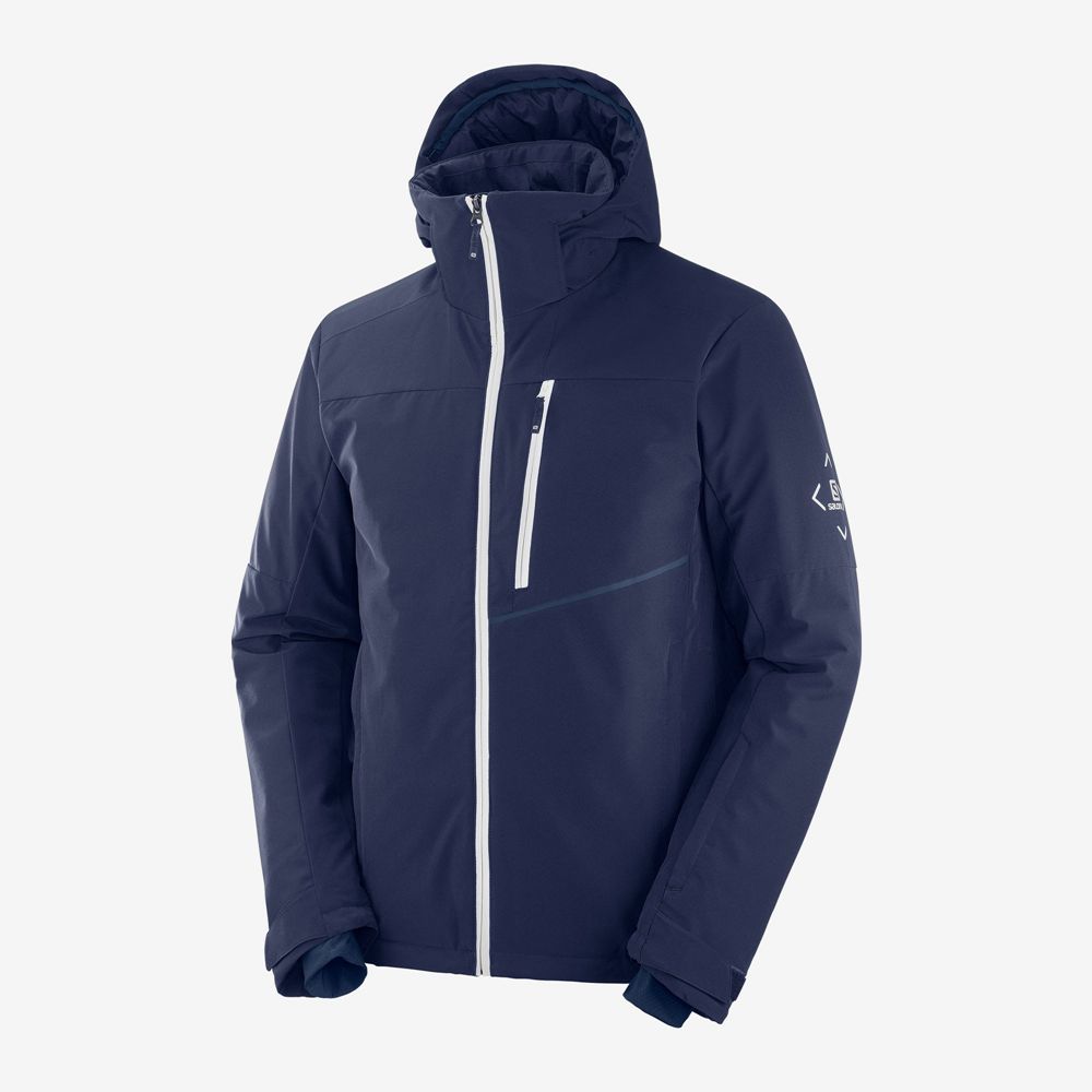 Veste De Ski Salomon Homme Bleu Marine - Salomon BLAST M - France (9531-NOCDI)